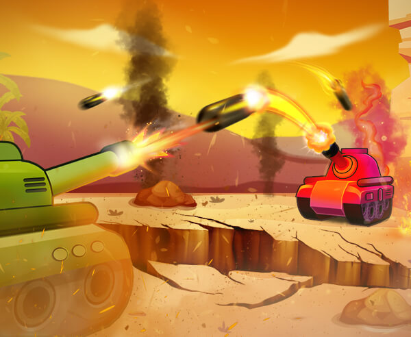 Play Hill Top Tanks — screenshot