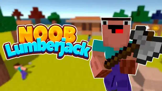 Play Idle Noob Lumberjack — screenshot
