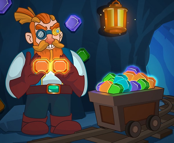 Play Merge The Gems — screenshot