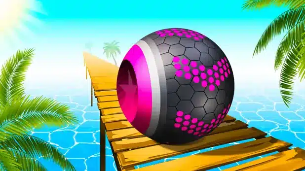 Play Rolling Balls Sea Race — screenshot
